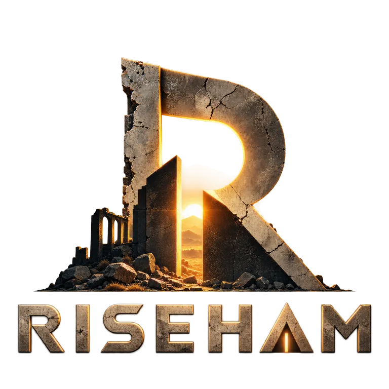 Emblème Riseham, taillé dans la pierre